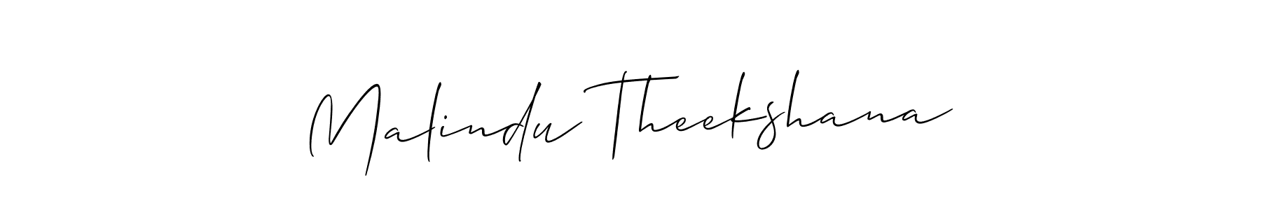 Malindu Theekshana stylish signature style. Best Handwritten Sign (Allison_Script) for my name. Handwritten Signature Collection Ideas for my name Malindu Theekshana. Malindu Theekshana signature style 2 images and pictures png