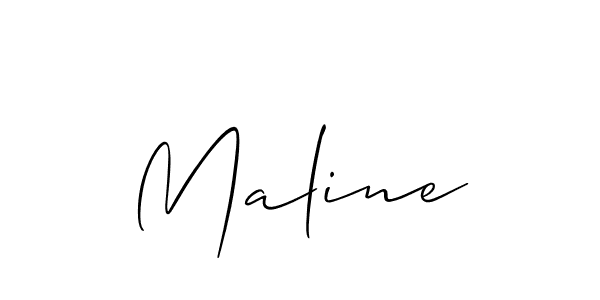 How to make Maline name signature. Use Allison_Script style for creating short signs online. This is the latest handwritten sign. Maline signature style 2 images and pictures png