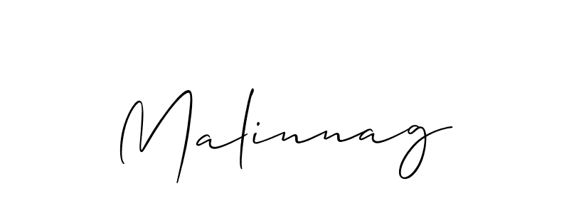 Create a beautiful signature design for name Malinnag. With this signature (Allison_Script) fonts, you can make a handwritten signature for free. Malinnag signature style 2 images and pictures png