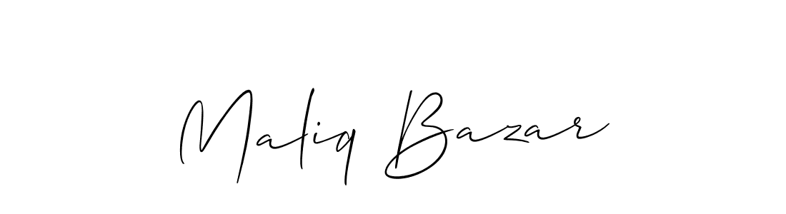 How to make Maliq Bazar signature? Allison_Script is a professional autograph style. Create handwritten signature for Maliq Bazar name. Maliq Bazar signature style 2 images and pictures png