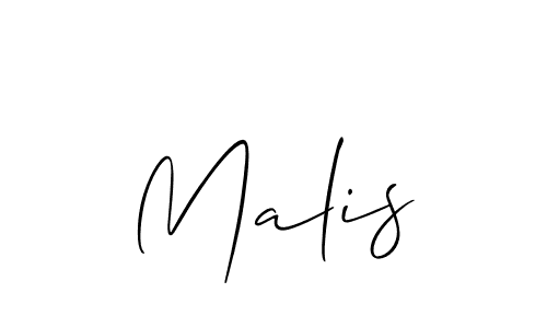 How to make Malis signature? Allison_Script is a professional autograph style. Create handwritten signature for Malis name. Malis signature style 2 images and pictures png