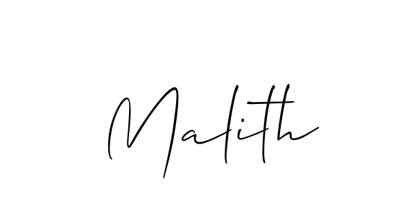 if you are searching for the best signature style for your name Malith. so please give up your signature search. here we have designed multiple signature styles  using Allison_Script. Malith signature style 2 images and pictures png