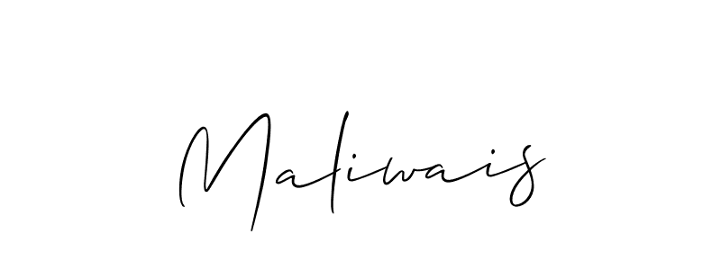 How to make Maliwais name signature. Use Allison_Script style for creating short signs online. This is the latest handwritten sign. Maliwais signature style 2 images and pictures png