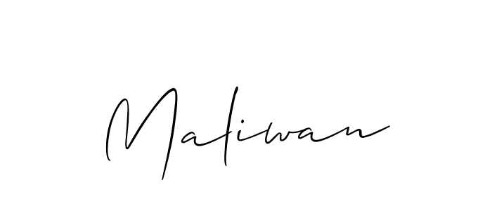 Best and Professional Signature Style for Maliwan. Allison_Script Best Signature Style Collection. Maliwan signature style 2 images and pictures png