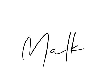 How to Draw Malk signature style? Allison_Script is a latest design signature styles for name Malk. Malk signature style 2 images and pictures png