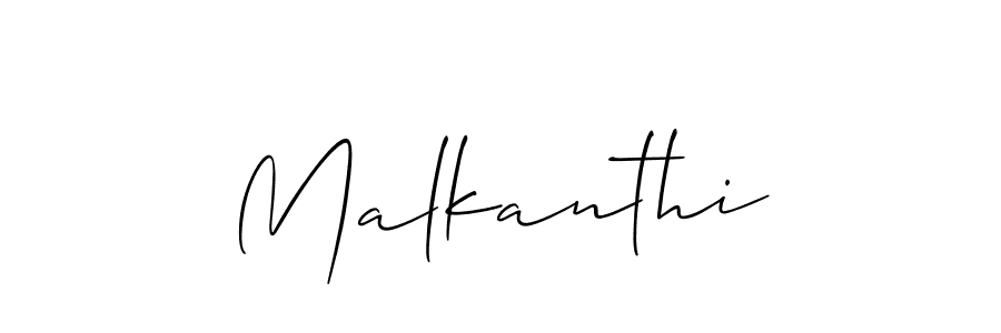 The best way (Allison_Script) to make a short signature is to pick only two or three words in your name. The name Malkanthi include a total of six letters. For converting this name. Malkanthi signature style 2 images and pictures png