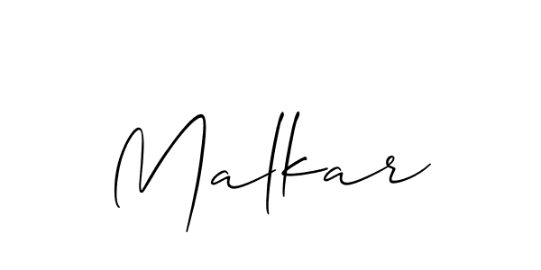 How to Draw Malkar signature style? Allison_Script is a latest design signature styles for name Malkar. Malkar signature style 2 images and pictures png