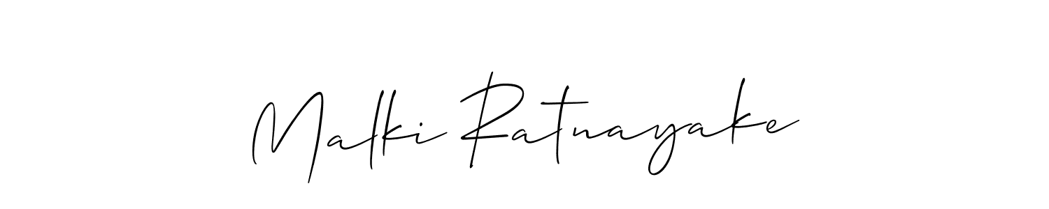 Make a beautiful signature design for name Malki Ratnayake. With this signature (Allison_Script) style, you can create a handwritten signature for free. Malki Ratnayake signature style 2 images and pictures png