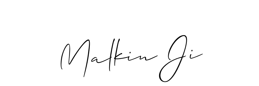 Malkin Ji stylish signature style. Best Handwritten Sign (Allison_Script) for my name. Handwritten Signature Collection Ideas for my name Malkin Ji. Malkin Ji signature style 2 images and pictures png