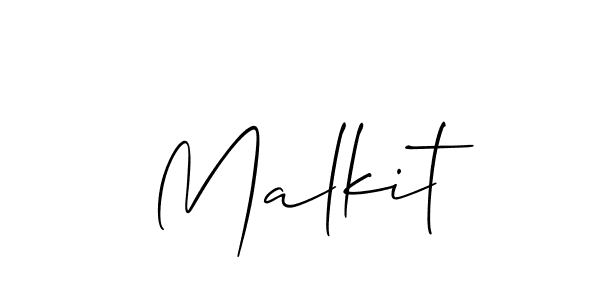 It looks lik you need a new signature style for name Malkit. Design unique handwritten (Allison_Script) signature with our free signature maker in just a few clicks. Malkit signature style 2 images and pictures png