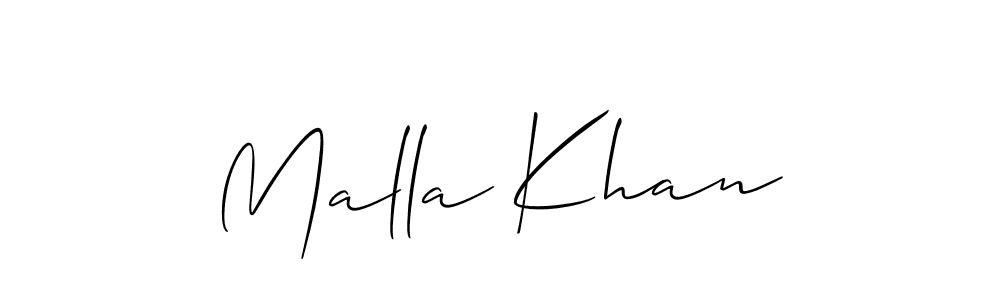 Malla Khan stylish signature style. Best Handwritten Sign (Allison_Script) for my name. Handwritten Signature Collection Ideas for my name Malla Khan. Malla Khan signature style 2 images and pictures png