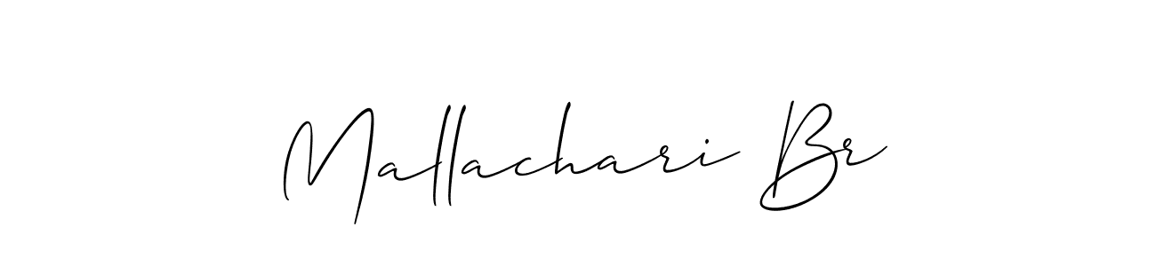 if you are searching for the best signature style for your name Mallachari Br. so please give up your signature search. here we have designed multiple signature styles  using Allison_Script. Mallachari Br signature style 2 images and pictures png