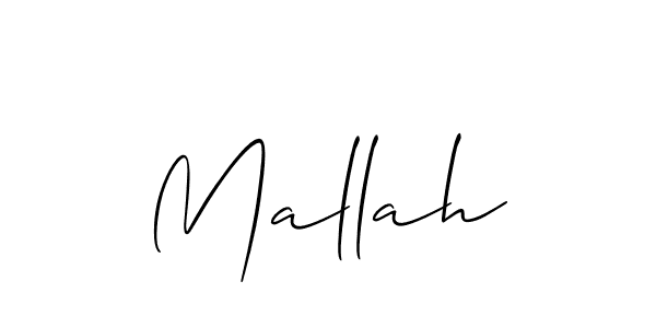 Mallah stylish signature style. Best Handwritten Sign (Allison_Script) for my name. Handwritten Signature Collection Ideas for my name Mallah. Mallah signature style 2 images and pictures png