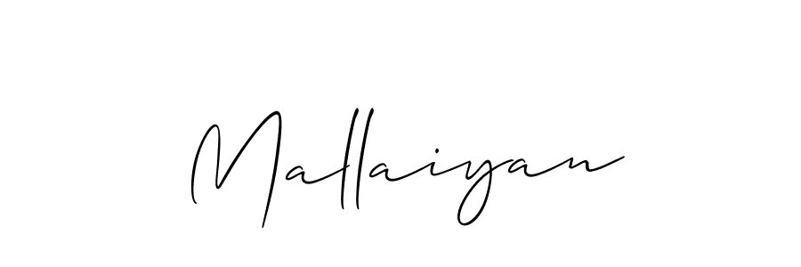 How to Draw Mallaiyan signature style? Allison_Script is a latest design signature styles for name Mallaiyan. Mallaiyan signature style 2 images and pictures png