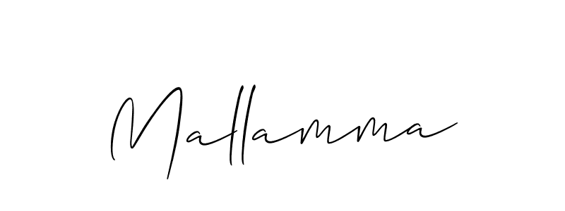 Make a beautiful signature design for name Mallamma. With this signature (Allison_Script) style, you can create a handwritten signature for free. Mallamma signature style 2 images and pictures png