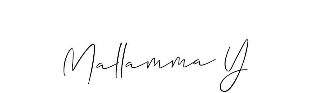 Design your own signature with our free online signature maker. With this signature software, you can create a handwritten (Allison_Script) signature for name Mallamma Y. Mallamma Y signature style 2 images and pictures png