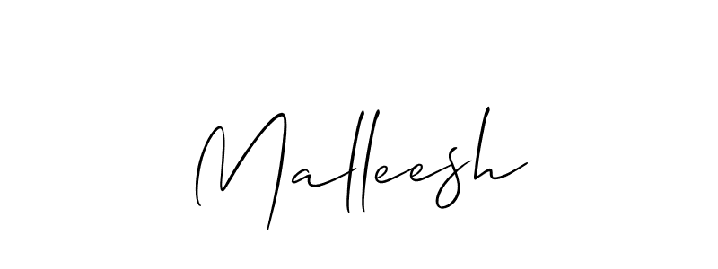 Also we have Malleesh name is the best signature style. Create professional handwritten signature collection using Allison_Script autograph style. Malleesh signature style 2 images and pictures png