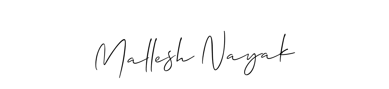 Mallesh Nayak stylish signature style. Best Handwritten Sign (Allison_Script) for my name. Handwritten Signature Collection Ideas for my name Mallesh Nayak. Mallesh Nayak signature style 2 images and pictures png