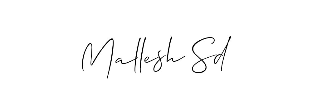 Once you've used our free online signature maker to create your best signature Allison_Script style, it's time to enjoy all of the benefits that Mallesh Sd name signing documents. Mallesh Sd signature style 2 images and pictures png