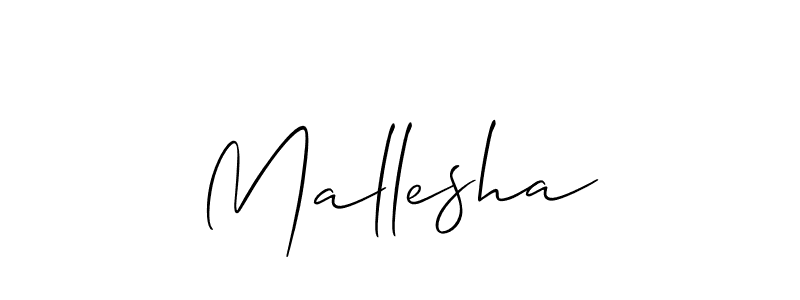 The best way (Allison_Script) to make a short signature is to pick only two or three words in your name. The name Mallesha include a total of six letters. For converting this name. Mallesha signature style 2 images and pictures png