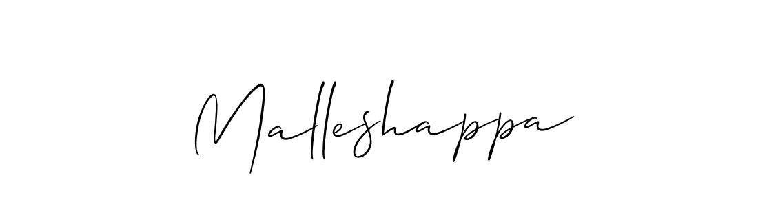 Make a beautiful signature design for name Malleshappa. With this signature (Allison_Script) style, you can create a handwritten signature for free. Malleshappa signature style 2 images and pictures png