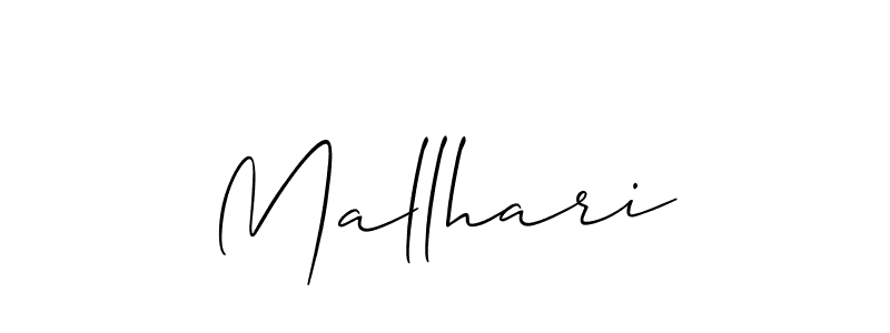 Allison_Script is a professional signature style that is perfect for those who want to add a touch of class to their signature. It is also a great choice for those who want to make their signature more unique. Get Mallhari name to fancy signature for free. Mallhari signature style 2 images and pictures png