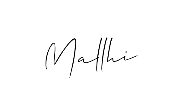 How to make Mallhi name signature. Use Allison_Script style for creating short signs online. This is the latest handwritten sign. Mallhi signature style 2 images and pictures png