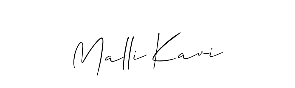 Once you've used our free online signature maker to create your best signature Allison_Script style, it's time to enjoy all of the benefits that Malli Kavi name signing documents. Malli Kavi signature style 2 images and pictures png