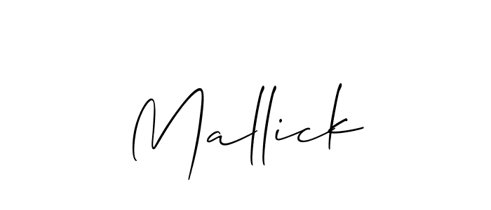 It looks lik you need a new signature style for name Mallick. Design unique handwritten (Allison_Script) signature with our free signature maker in just a few clicks. Mallick signature style 2 images and pictures png