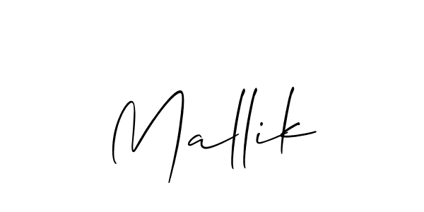 It looks lik you need a new signature style for name Mallik. Design unique handwritten (Allison_Script) signature with our free signature maker in just a few clicks. Mallik signature style 2 images and pictures png
