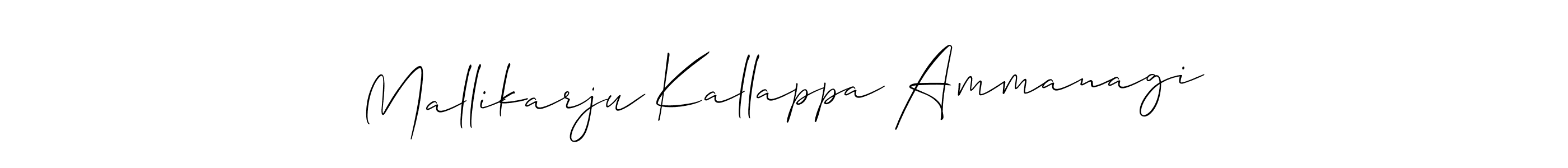 How to make Mallikarju Kallappa Ammanagi signature? Allison_Script is a professional autograph style. Create handwritten signature for Mallikarju Kallappa Ammanagi name. Mallikarju Kallappa Ammanagi signature style 2 images and pictures png