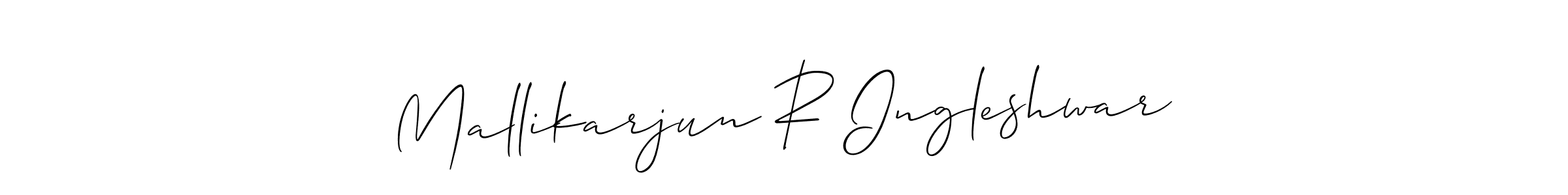 Create a beautiful signature design for name Mallikarjun R Ingleshwar. With this signature (Allison_Script) fonts, you can make a handwritten signature for free. Mallikarjun R Ingleshwar signature style 2 images and pictures png