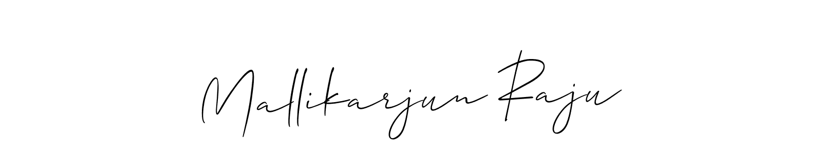 Use a signature maker to create a handwritten signature online. With this signature software, you can design (Allison_Script) your own signature for name Mallikarjun Raju. Mallikarjun Raju signature style 2 images and pictures png