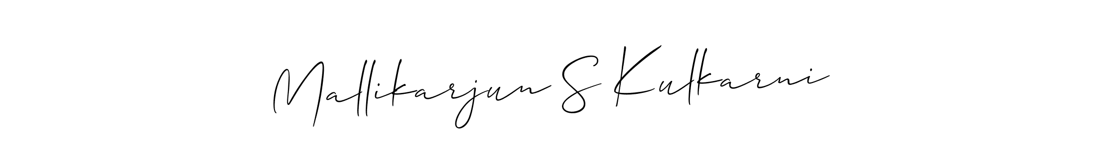 How to Draw Mallikarjun S Kulkarni signature style? Allison_Script is a latest design signature styles for name Mallikarjun S Kulkarni. Mallikarjun S Kulkarni signature style 2 images and pictures png