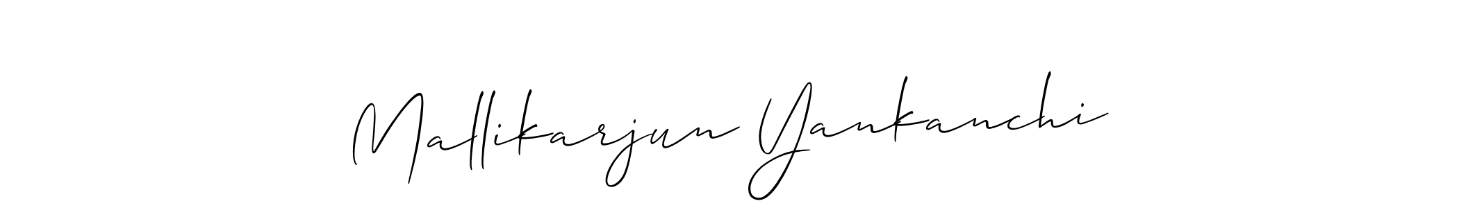 How to make Mallikarjun Yankanchi signature? Allison_Script is a professional autograph style. Create handwritten signature for Mallikarjun Yankanchi name. Mallikarjun Yankanchi signature style 2 images and pictures png