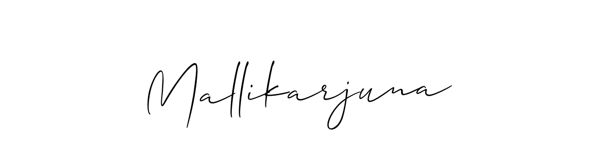 Use a signature maker to create a handwritten signature online. With this signature software, you can design (Allison_Script) your own signature for name Mallikarjuna. Mallikarjuna signature style 2 images and pictures png