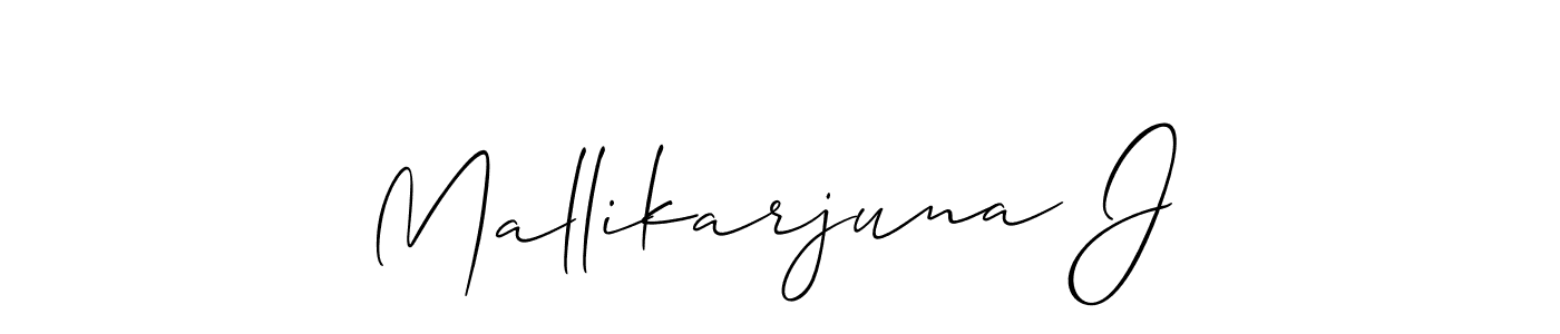 How to Draw Mallikarjuna J signature style? Allison_Script is a latest design signature styles for name Mallikarjuna J. Mallikarjuna J signature style 2 images and pictures png