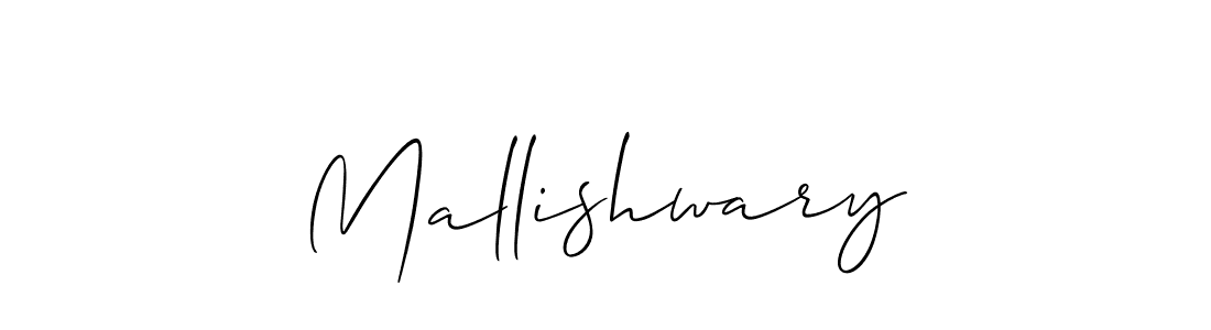 Similarly Allison_Script is the best handwritten signature design. Signature creator online .You can use it as an online autograph creator for name Mallishwary. Mallishwary signature style 2 images and pictures png