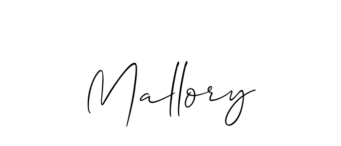How to make Mallory signature? Allison_Script is a professional autograph style. Create handwritten signature for Mallory name. Mallory signature style 2 images and pictures png