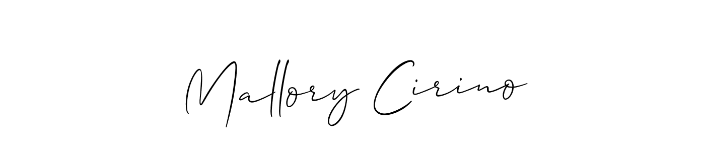 Check out images of Autograph of Mallory Cirino name. Actor Mallory Cirino Signature Style. Allison_Script is a professional sign style online. Mallory Cirino signature style 2 images and pictures png