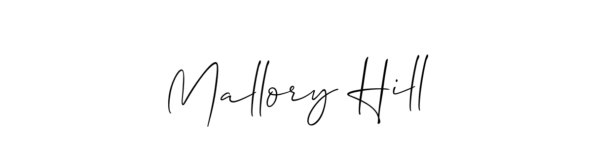 if you are searching for the best signature style for your name Mallory Hill. so please give up your signature search. here we have designed multiple signature styles  using Allison_Script. Mallory Hill signature style 2 images and pictures png