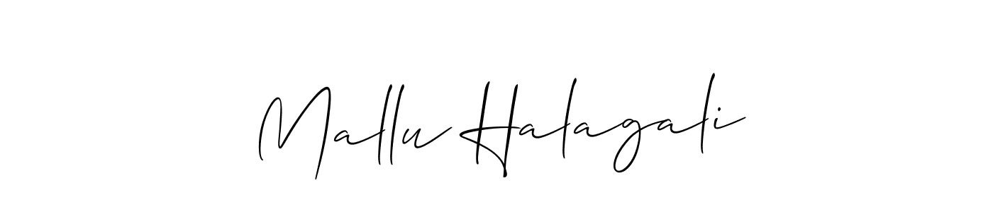 Mallu Halagali stylish signature style. Best Handwritten Sign (Allison_Script) for my name. Handwritten Signature Collection Ideas for my name Mallu Halagali. Mallu Halagali signature style 2 images and pictures png