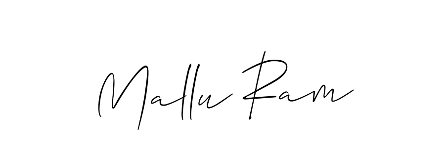 Allison_Script is a professional signature style that is perfect for those who want to add a touch of class to their signature. It is also a great choice for those who want to make their signature more unique. Get Mallu Ram name to fancy signature for free. Mallu Ram signature style 2 images and pictures png