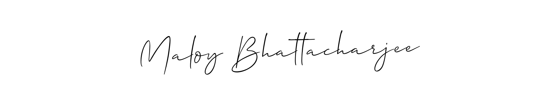 This is the best signature style for the Maloy Bhattacharjee name. Also you like these signature font (Allison_Script). Mix name signature. Maloy Bhattacharjee signature style 2 images and pictures png