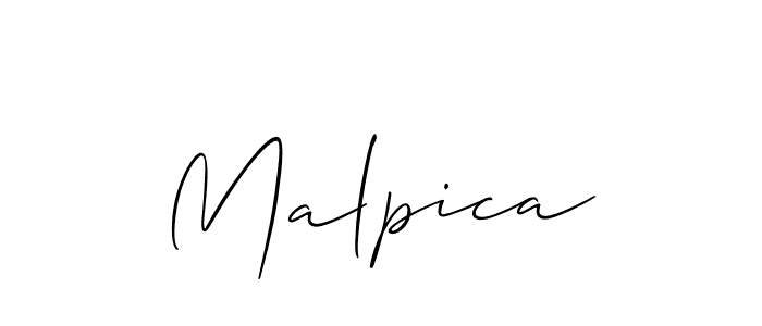 How to make Malpica name signature. Use Allison_Script style for creating short signs online. This is the latest handwritten sign. Malpica signature style 2 images and pictures png