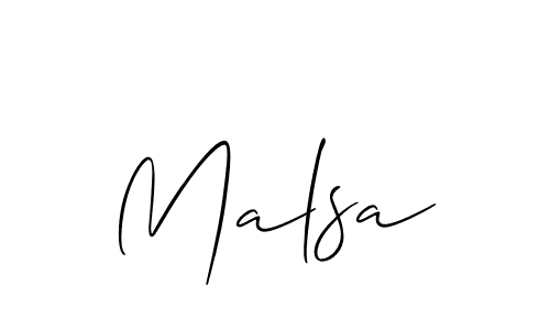 How to Draw Malsa signature style? Allison_Script is a latest design signature styles for name Malsa. Malsa signature style 2 images and pictures png