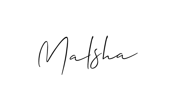 You should practise on your own different ways (Allison_Script) to write your name (Malsha) in signature. don't let someone else do it for you. Malsha signature style 2 images and pictures png