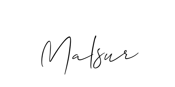 Allison_Script is a professional signature style that is perfect for those who want to add a touch of class to their signature. It is also a great choice for those who want to make their signature more unique. Get Malsur name to fancy signature for free. Malsur signature style 2 images and pictures png