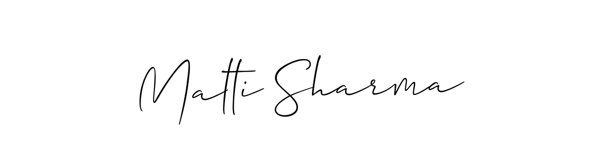 This is the best signature style for the Malti Sharma name. Also you like these signature font (Allison_Script). Mix name signature. Malti Sharma signature style 2 images and pictures png