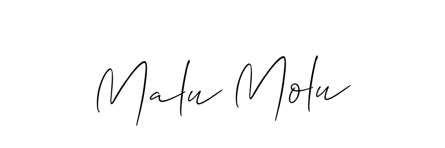 This is the best signature style for the Malu Molu name. Also you like these signature font (Allison_Script). Mix name signature. Malu Molu signature style 2 images and pictures png